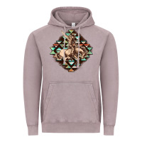 Vintage Zinc Aztec symbol rodeo Vintage Hoodie - FaDigitalArtStudio