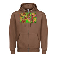 Chestnut mardi gras crawfish and glitter background Zipper Hoodie - AdoDesignShop