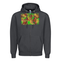 Smoke mardi gras crawfish and glitter background Zipper Hoodie - AdoDesignShop