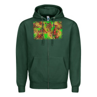 Sports Green mardi gras crawfish and glitter background Zipper Hoodie - AdoDesignShop