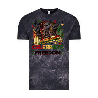 Cloud Black Juneteenth celebrate freedom Vintage Tee - FaDigitalArtStudio