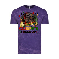 Cloud Purple Juneteenth celebrate freedom Vintage Tee - FaDigitalArtStudio