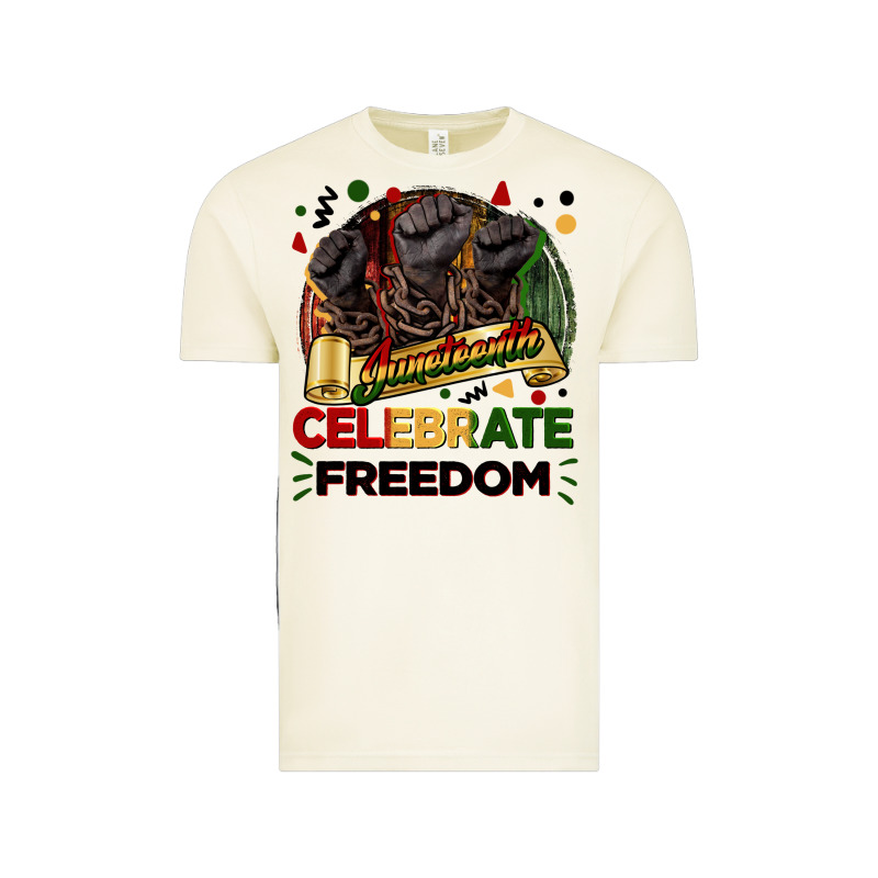 Juneteenth Celebrate Freedom Vintage Tee by FaDigitalArtStudio | Teevron
