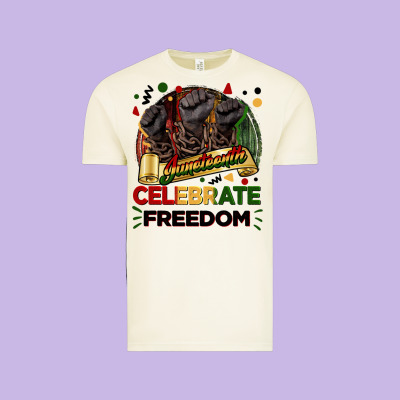 Juneteenth Celebrate Freedom Vintage Tee Designed By Fadigitalartstudio