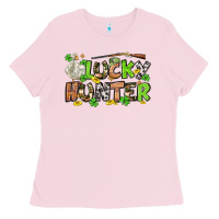 Bubblegum Pink Lucky hunter St. Patrick's Day Ladies Tee - OliviaCreatesArt