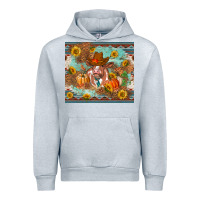 Heather Grey Fall heifer cow Urban Hoodie - RanaPortraitStore