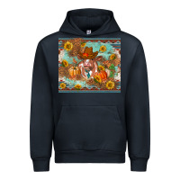 Navy Fall heifer cow Urban Hoodie - RanaPortraitStore