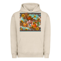 Pigment French Oak Fall heifer cow Urban Hoodie - RanaPortraitStore