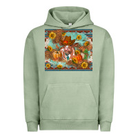 Pigment Oil Green Fall heifer cow Urban Hoodie - RanaPortraitStore