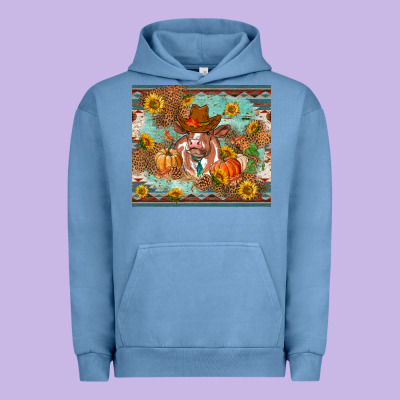 Fall Heifer Cow Urban Hoodie Designed By Ranaportraitstore