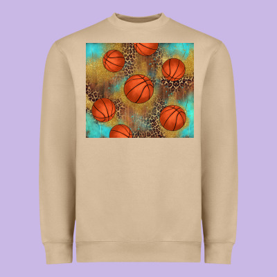 Western Basketball Heavyweight Sweatshirt Designed By Adodesignshop