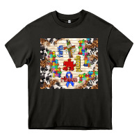 Asphalt Faith puzzle ribbon tumbler Heavy Core Tee - TumblerDesignByShophia