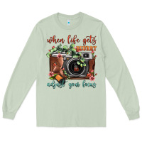 Matcha When Life Gets Blurry Adjust Your Focus Vintage Camera Long Sleeve Tee - FaDigitalArtStudio