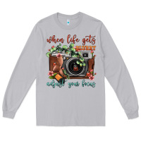 Moon Dust When Life Gets Blurry Adjust Your Focus Vintage Camera Long Sleeve Tee - FaDigitalArtStudio