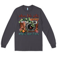 Smoke When Life Gets Blurry Adjust Your Focus Vintage Camera Long Sleeve Tee - FaDigitalArtStudio