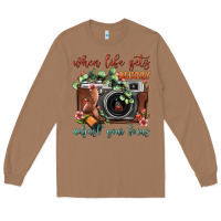 Toasted Coconut When Life Gets Blurry Adjust Your Focus Vintage Camera Long Sleeve Tee - FaDigitalArtStudio