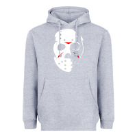 Heather Grey jason hockey mask halloween Heavyweight Hoodie - baoMotion