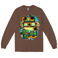 Chestnut Alabama Map Sunflower Cactus Serape Long Sleeve Tee - RanaPortraitStore