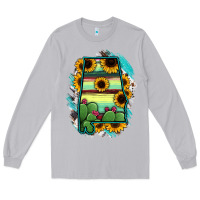 Moon Dust Alabama Map Sunflower Cactus Serape Long Sleeve Tee - RanaPortraitStore