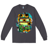 Smoke Alabama Map Sunflower Cactus Serape Long Sleeve Tee - RanaPortraitStore