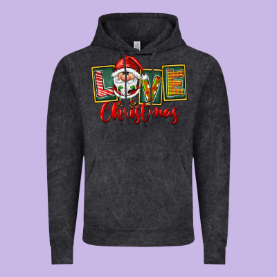 Love Christmas Gnome Santa Vintage Hoodie Designed By Fadigitalartstudio