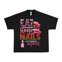 Black eat sleep nails repeat bbs Urban Heavy Tee - BundleAndBundleShop