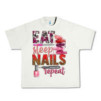 Pistachio eat sleep nails repeat bbs Urban Heavy Tee - BundleAndBundleShop