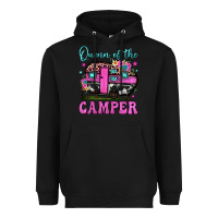 Black queen of the camper Heavyweight Hoodie - JahusDesignShop