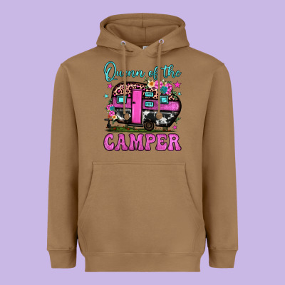 Queen Of The Camper Heavyweight Hoodie Designed By Jahusdesignshop