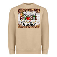 Mushroom santa's favorite teacher Heavyweight Sweatshirt - AdoDesignShop