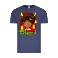 Vintage Denim blessed juneteenth Vintage Tee - FaDigitalArtStudio