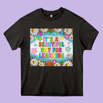 It's A Beautiful Day For Learning Tumblr Heavy Core Tee Designed By Tumblerdesignbyshophia