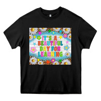 Black It's a beautiful day for learning tumblr Heavy Core Tee - TumblerDesignByShophia