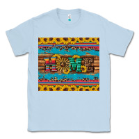 Dusty Blue western home wind wheel sunflowers Classic Tee - Artiststas