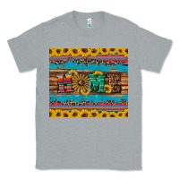 Heather Grey western home wind wheel sunflowers Classic Tee - Artiststas