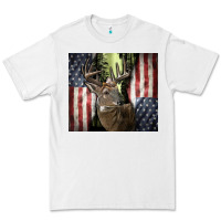 White usa deer hunting woods Premium Tee - CowGirlArtShop