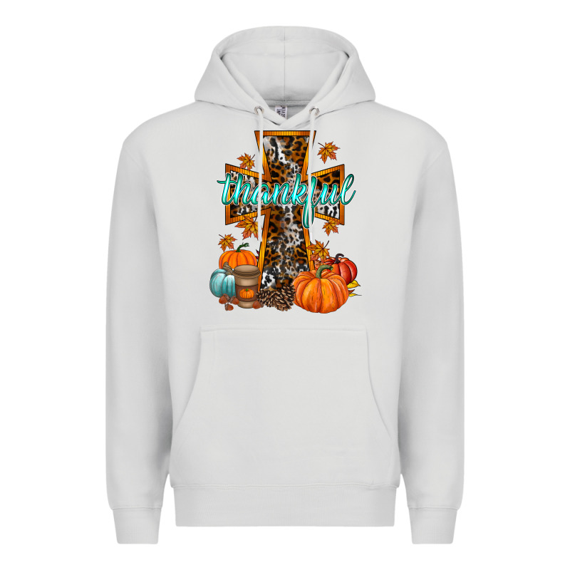 Thankful Cross Premium Hoodie by RacoonDesign | Teevron