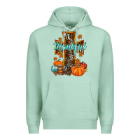 Seafoam thankful cross Premium Hoodie - RacoonDesign