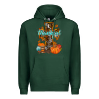 Sports Green thankful cross Premium Hoodie - RacoonDesign