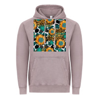 Vintage Zinc gemstone sunflower leopard seamless pattern Vintage Hoodie - BundleAndBundleShop
