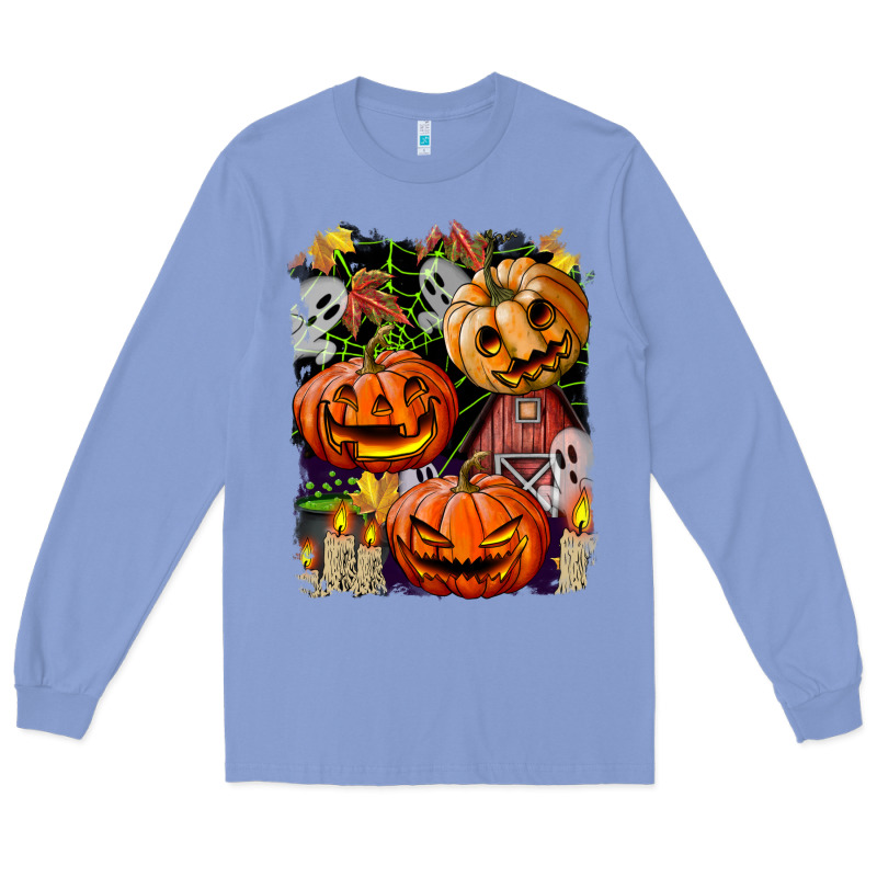 Halloween Pumpkins Long Sleeve Tee by BundleAndBundleShop | Teevron