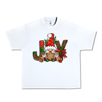 White joy christmas with gnome bbs Urban Heavy Tee - BundleAndBundleShop