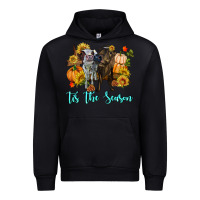 Black Tis The Season Cows Urban Hoodie - RanaPortraitStore