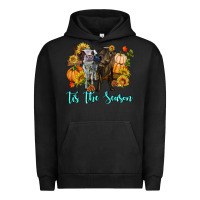 Pigment Black Tis The Season Cows Urban Hoodie - RanaPortraitStore