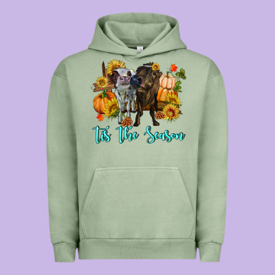 Tis The Season Cows Urban Hoodie Designed By Ranaportraitstore