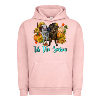 Pigment Salmon Tis The Season Cows Urban Hoodie - RanaPortraitStore