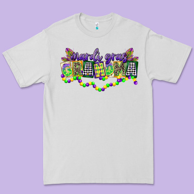 Mardi Gras Grandma Premium Tee Designed By Cowgirlartshop