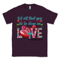 Plum Let all that you do be done in love 1 corinthians Classic Tee - HowdyJamesFarm