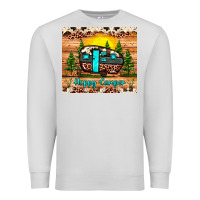 Dove Grey happy camper Premium Sweatshirt - JahusDesignShop