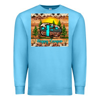 Ocean Blue happy camper Premium Sweatshirt - JahusDesignShop